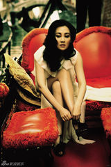 高清图：许晴全新大片恬静优雅 演绎暗色高贵