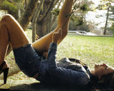 幻灯图集：超模努特-西雅牛仔裤写真