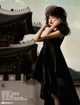 高清组图：高圆圆韩国拍摄芭莎大片 尽显东方神韵