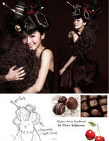 组图：阿Sa(蔡卓妍)穿巧克力兔子装 假发缠绕巨大头套