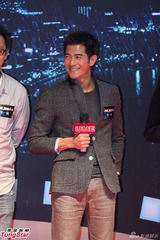 组图： 郭富城梁家辉现身《寒战》上海宣传