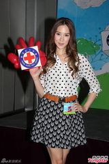 组图：徐子淇上下失守走光 为慈善接力赛出力