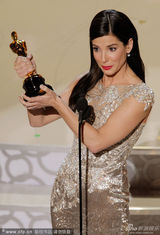 高清图：奥斯卡颁奖现场 桑德拉-布洛克斩获影后