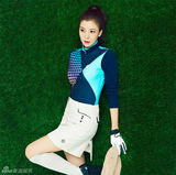 组图：韩星尹世雅高尔夫写真 靓丽可人活力四射