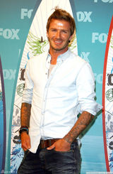 高清组图：美国青少年选择奖 贝克汉姆笑容帅气