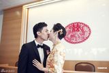 组图：陈贝儿黄国栋造人随缘 佛教仪式婚礼庄严温馨