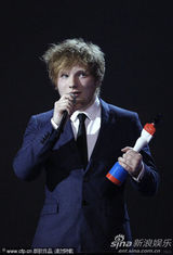 组图：全英音乐奖 艾德-希兰获英国最佳男歌手