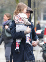 策划：七公主和萌爸贝克汉姆的亲密瞬间