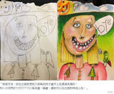 组图：超强老爸为孩子的画上色 涂鸦变名画
