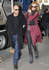 高清组图：惠特莉和男友约会型男靓女街头抢眼