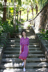 组图：车晓旅游时尚大片 清新气质沁人心脾