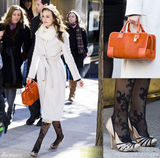 组图：明星爱街拍第六期之冬日搭配 大衣VS毛衣