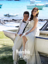 组图：刘璇王弢甜蜜登《新娘》 称幸福不需太满