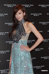 组图：林志玲长裙亮相否认整容 胡兵做电影监制