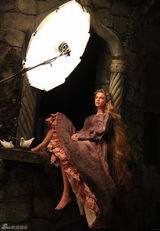 组图：斯威夫特长发公主童话写真露白皙大腿