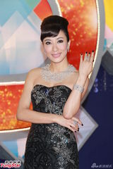 组图：杨怡复古黑裙红毯抢镜 马国明西服别致