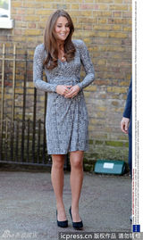 组图：凯特王妃孕后亮相小腹微隆幸福洋溢