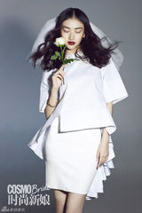 高清图：景甜奥运主题前卫新娘妆英姿飒爽