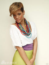 幻灯图集：蕾哈娜登杂志封面 活泼俏皮展笑容