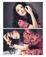 组图：秦岚频登杂志封面 女战士将赴《王的盛宴》