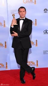 高清图：让-杜雅尔丹获最佳电影喜剧类男主角