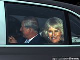 组图：众宾客赴女王圣诞预热晚宴 威廉与凯特车内热聊