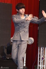 高清图：韩团U-KISS三度访台 演唱会晚间开唱