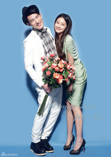 组图：吴建飞颖儿情人节甜美写真清纯可爱显浪漫