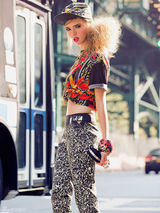 高清图：超模米勒携手瑞切尔演绎2012碎花风潮 