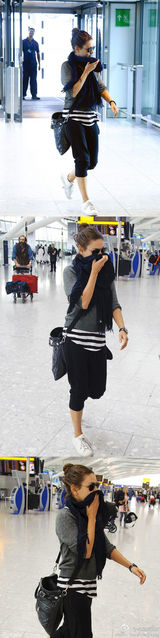 明星爱街拍第20期：玩转靓装多变条纹设计穿上身