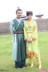 组图：《古剑奇谭》探班 阿娇(钟欣桐)乔振宇生死离别