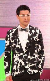 组图：钟嘉欣天鹅绒礼服成熟 牵手陈展鹏