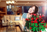 高清组图：李念清新家居写真 优雅姿态妩媚动人