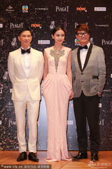 组图：张家辉Baby获最佳衣着 吐槽根本走不动路