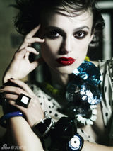 组图：英国美女凯拉-奈特莉动感短发灵动出彩