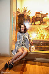 组图：白百何娇俏红唇造型出席活动 受品牌青睐