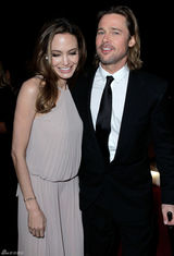 高清图：朱莉和皮特结伴亮相棕榈泉国际电影节