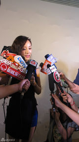 组图：李小璐现身活动 长发波浪显魅力