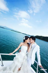 组图：港姐陈倩扬下月大婚 甜蜜拍摄婚纱照