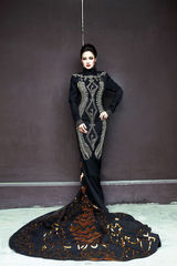 组图：樊蕊复古时尚大片高雅气质