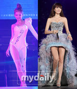 组图：少女时代首尔火爆开唱 白色热裤性感热辣