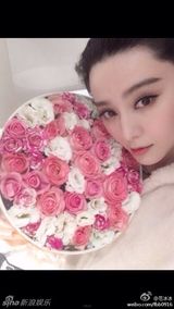 组图：元宵情人双节 范冰冰嘟嘴森蝶送妈妈礼物