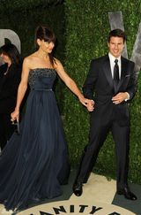 高清图：汤姆-克鲁斯携爱妻凯蒂亮相奥斯卡派对