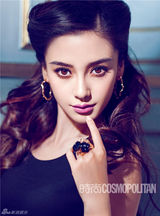 组图：Angelababy登时尚杂志演绎多重魅力