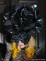 幻灯图集：Lady Gaga秀透视装 黑色丽花头抢镜