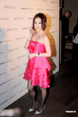 组图：钟楚红杨采妮温碧霞竞艳 三朵靓花竞绽放