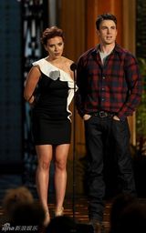 高清组图：安妮斯顿约翰逊迪亚兹捧场男士选择奖