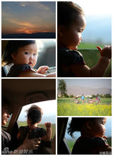 组图：赵子琪路金波拍温馨亲子照 女儿萌态出镜