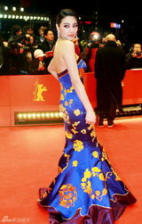 组图：《白鹿原》首映 张雨绮蓝裙惊艳大展东方美