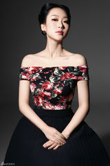 组图：刘一缇复古风写真 典雅精致秀香肩